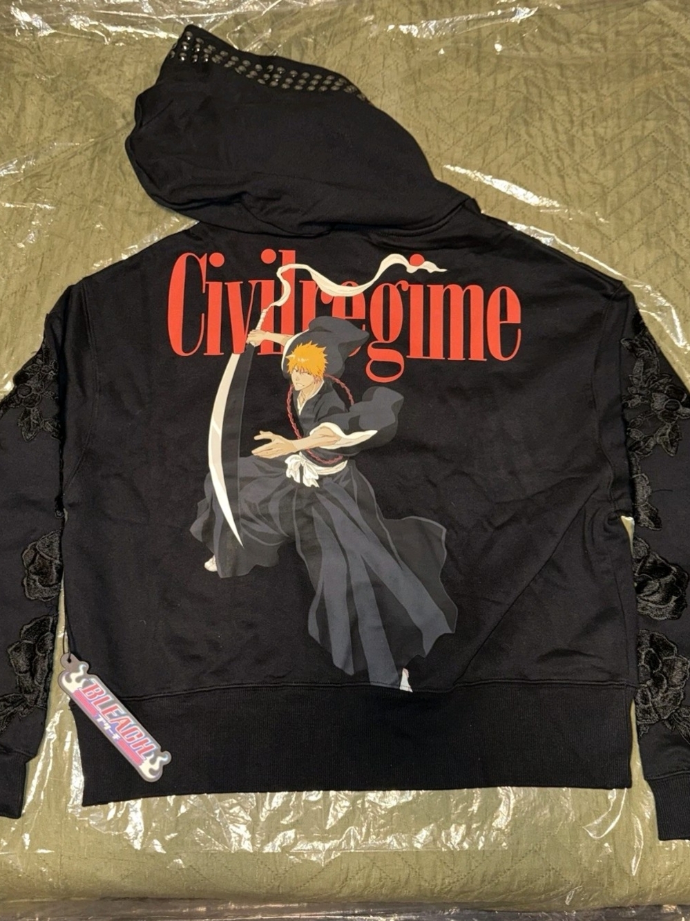 Civil Regime x Bleach Ichigo Hoodie - Size S